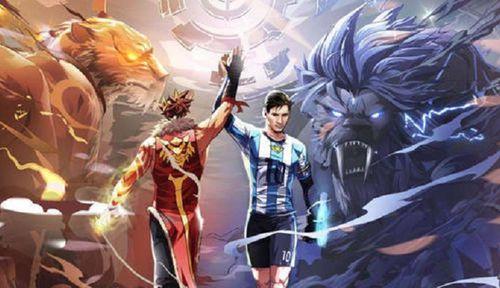 王者裴擒虎梅西爆料视频,王者电竞与足球巨星跨界互动  第2张